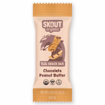 Skout Organic Chocolate Peanut Butter Kids Snack Bars (36 Pack) | Organic Kids Snack Bars | Plant-Based Nutrition, | Vegan | Gluten, Dairy, Grain &amp; Soy Free