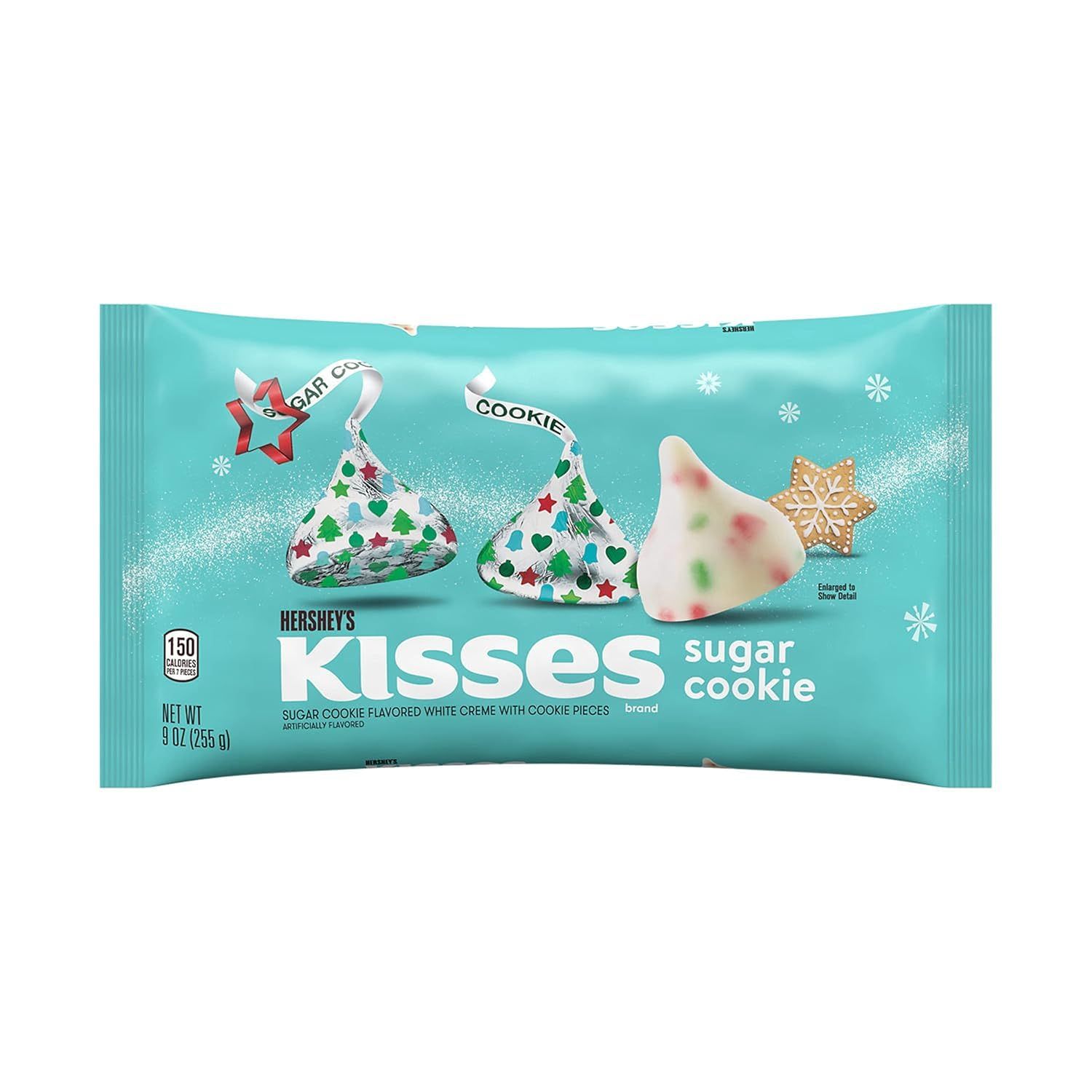 hersheyLimited Edition Holiday Sugar Cookie Kisses, of Individually Wrapped White Chocolate Candies, Bulk Party Favor Treats,