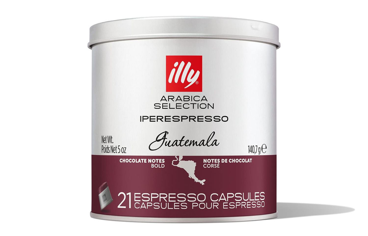 illy Coffee iperEspresso Capsules - Single-Serve Coffee Capsules &amp; Pods - Single Origin Coffee Pods - Guatemala Bold Roast, Notes of Chocolate - For iperEspresso Capsule Machines - 21 Count