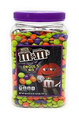 M&amp;M&#39;s Ghoul&#39;s Mix Milk Chocolate Halloween Candy Jar (62oz.),, 62 Oz ()