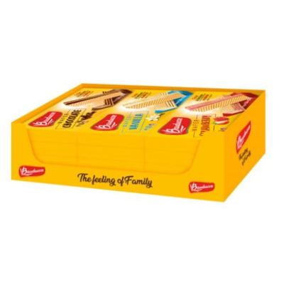 Bauducco Wafers 12 Pack Assorted - Chocolate, Vanilla and Strawberry - Crispy and Delicate with 3 Layers of Cream - 60 oz