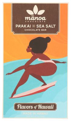 MANOA CHOCOLATE Hawaiian Sea Salt 72%, 2 OZ