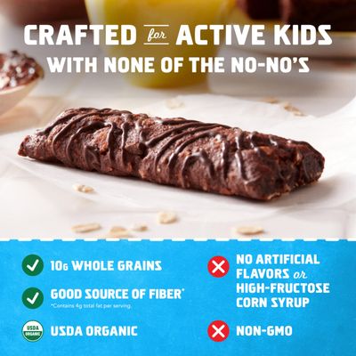 CLIF Kid Zbar - Chocolate Brownie - Soft Baked Whole Grain Snack Bars - USDA Organic - Non-GMO - Plant-Based - 1.27 oz. (24 Pack)