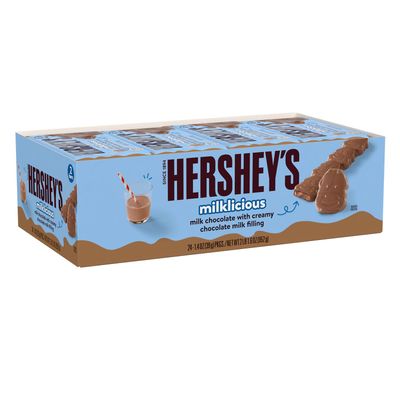 HERSHEY&#39;S Milklicious Milk Chocolate Candy Bars, 1.4 oz (24 Count)
