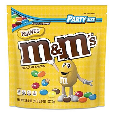 M&amp;M&#39;S M &amp; M&#39;s 55116 Milk Chocolate Candies, Milk Chocolate and Peanuts, 38 oz Bag