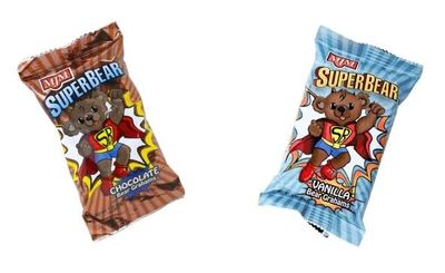 MJM SuperBear Chocolate and Vanilla Graham Combo Pack - Case of 25 Chocolate/25 Vanilla | Delicious Snack for All Ages | Wholesome and Crunchy | Perfect for Parties and Snacking On-the-Go