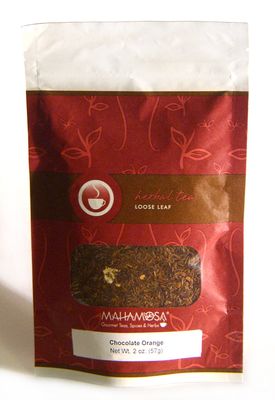 Mahamosa Chocolate Orange Rooibos Tea 2 oz - Loose Leaf Rooibos Herbal Tea Blend (Dessert Tea)