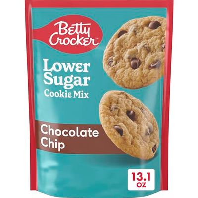 Betty Crocker Lower Sugar Cookie, Chocolate Chip Cookies, No Artificial Sweeteners, 13.1 oz