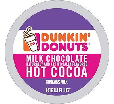 Dunkin&#39; Donuts Milk Chocolate Hot Cocoa Single Serve K-Cups for Keurig Brewers, 24 Count