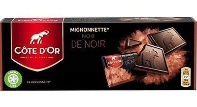 Cote D&#39;or Mignonettes Noir de Noir Dark Chocolate 8.4oz (Pack of 2)