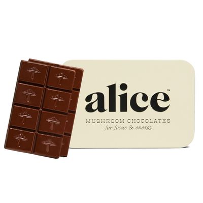 Alice Mushrooms Brainstorm | Mushroom Chocolates | Energy Bites for Focus, Clarity &amp; Cognitive Function | Lions Mane, Cordyceps Mushrooms, Guarana &amp; Phosphatidylserine, Natural Caffeine | Nootroopic