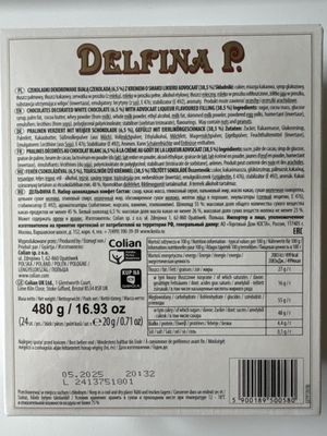 Solidarnosc Delfina P. Chocolates with Silky Cream Decorated with White Chocolate 480g