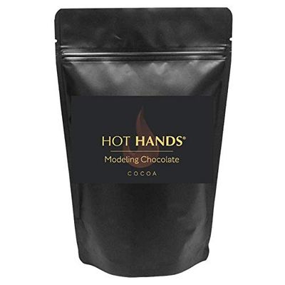 Modeling Chocolate, Premium Gourmet Modeling Chocolate in COCOA 1 POUND PACK by Hot Hands Modeling Chocolate for Cookies and Cakes 1 POUND (16OZ) PACK