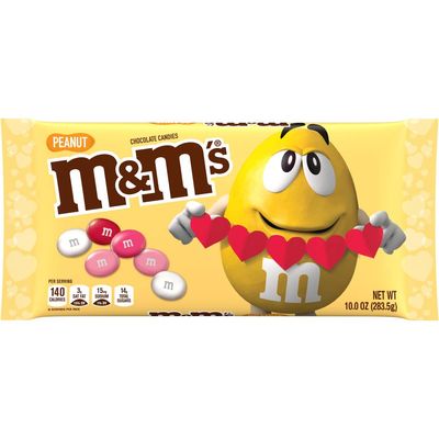 M&amp;M&#39;S Peanut Chocolate Candies, Valentines Day Candy, Cupid&#39;s Mix, 10 oz