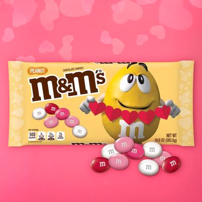 M&amp;M'S Peanut Chocolate Candies, Valentines Day Candy, Cupid's Mix, 10 oz