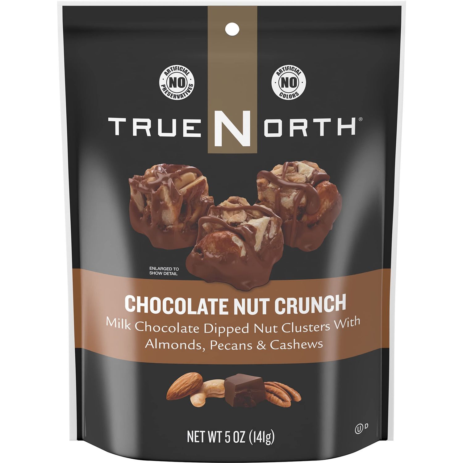 TrueNorth Nut Clusters, Chocolate Nut Crunch, 5 Ounce