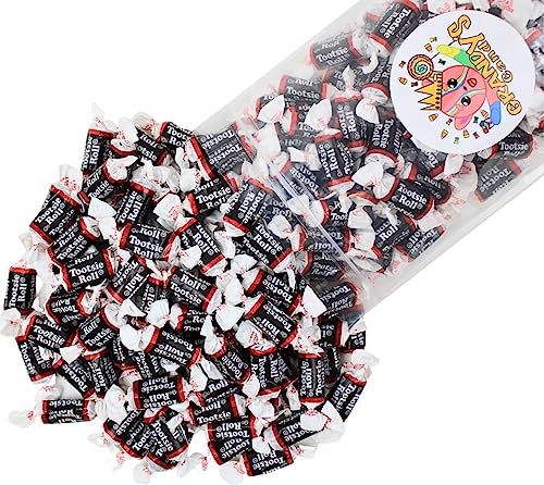 Mini Tootsie Roll Chews, Individually Wrapped, Bulk Candy, Chocolate (5 pounds)