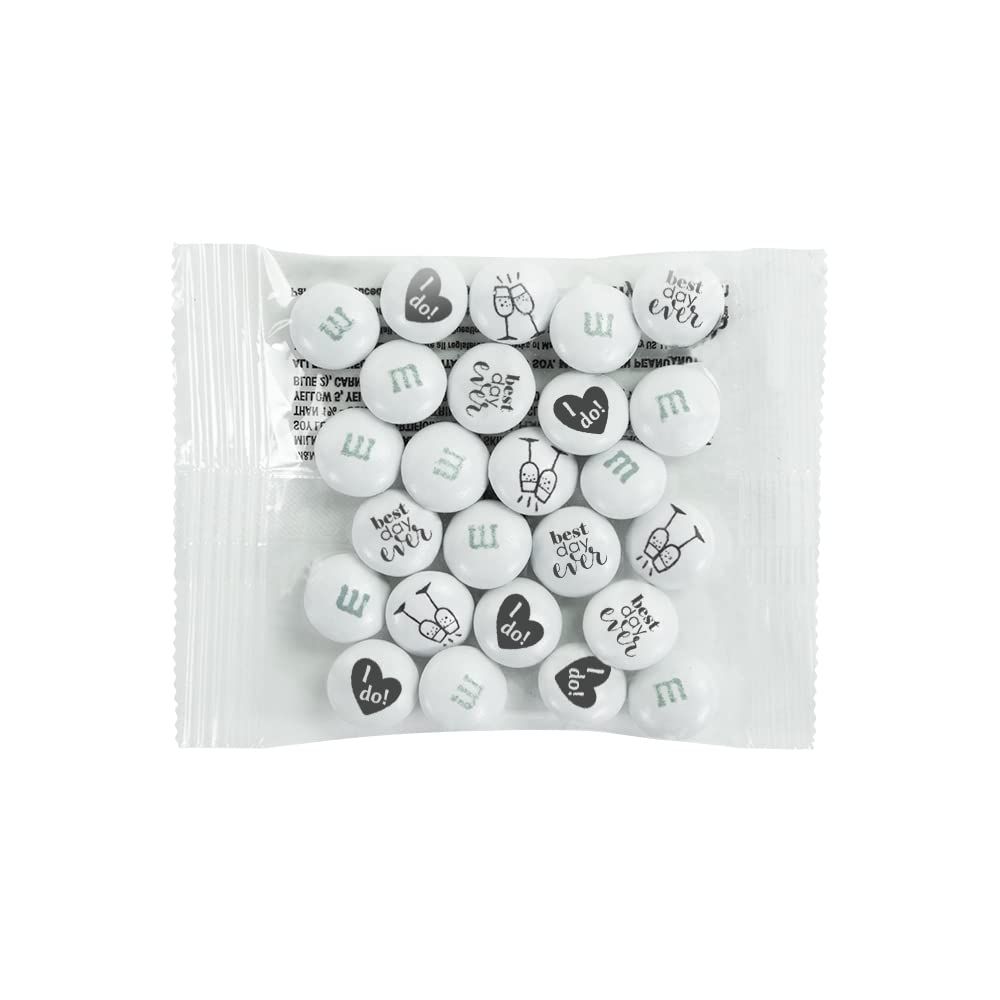 M&amp;M&#39;S Milk Chocolate Wedding Candy Favors (20 pack), Perfect for Wedding Reception Favor, Bridal Favors, Rehersal Dinner and Wedding Table Dcor