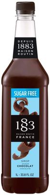 1883 Maison Routin - Sugar-Free Chocolate Syrup - Made in France - Pet Bottle | 1 Liter (33.8 oz)