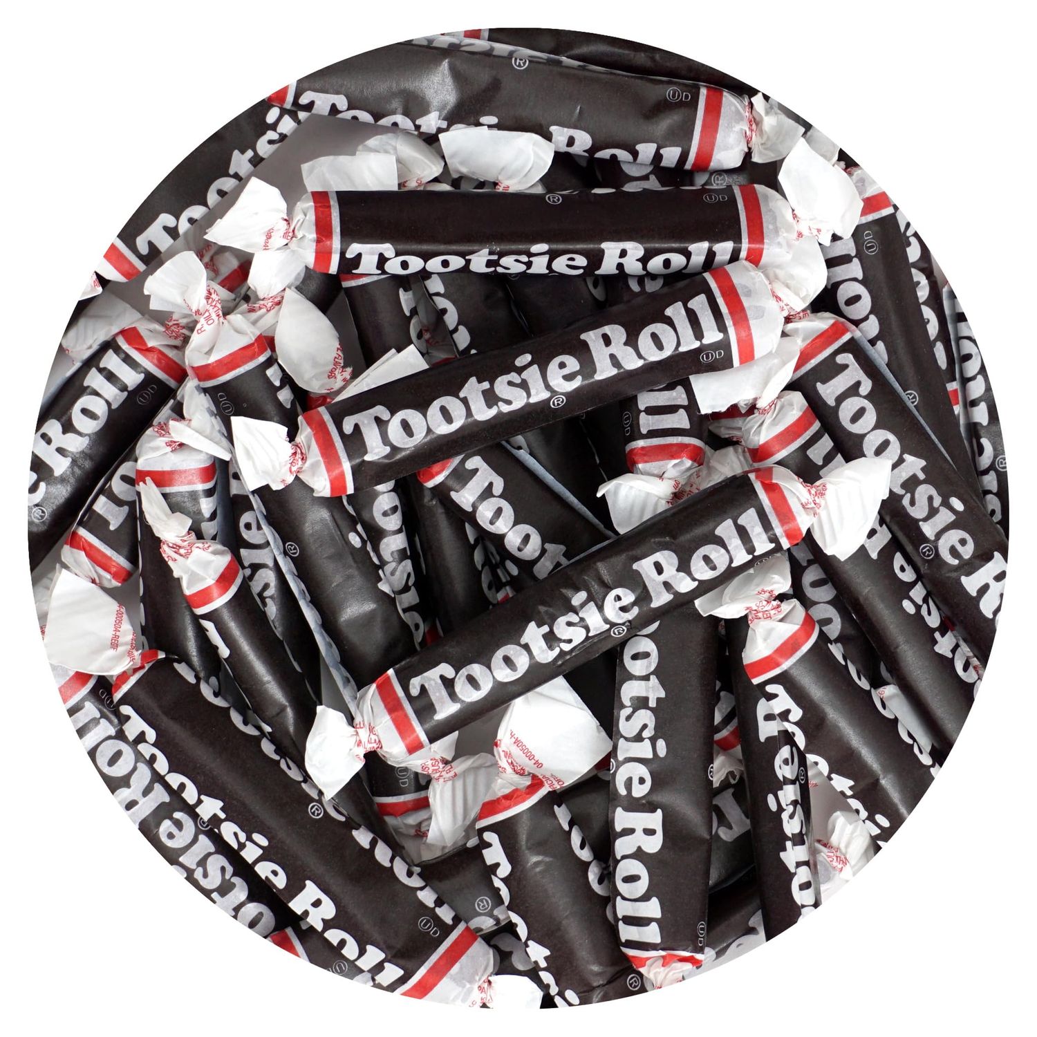 Large Tootsie Rolls, 2lb Bulk Bag (Approx. 85 Pieces), Individually Wrapped Bulk Candy, Chocolate Candy, The Hampton Popcorn &amp; Candy Company