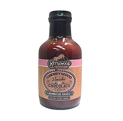 Original Juan Specialty Foods Kettlewood Cherrywood Smoke &amp; Chocolate Barbeque Sauce, 15 Ounce (Pack Of 1)