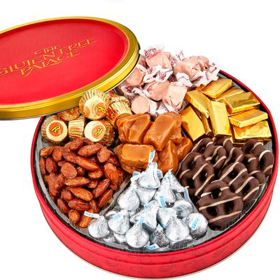 Gluten Free Palace Chocolate Candy Gift Basket - Chocolate Candy Box for Adults with Chocolate, Nuts and Candy - Holiday Gift Baskets