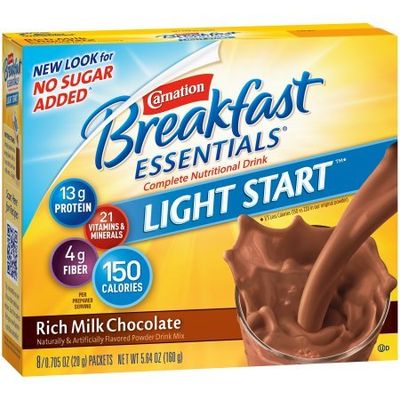 Carnation Breakfast Essentials Drink Mix, Rich Milk Chocolate (Pack of 4)