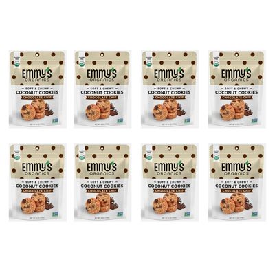 Emmy&#39;s Organics Chocolate Chip Coconut Cookies, 6 oz (Pack of 8)