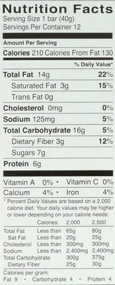 FODY FOOD COMPANY Dark Chocolate Nuts &amp; Sea Salt Snack Bar 12ct, 1.41 OZ