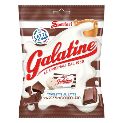 Sperlari Galatine Chocolate Milk Candy Bags, Individually Wrapped Italian Tablets, 115 gr / 4.05 Ounce Bag (1-Pack)