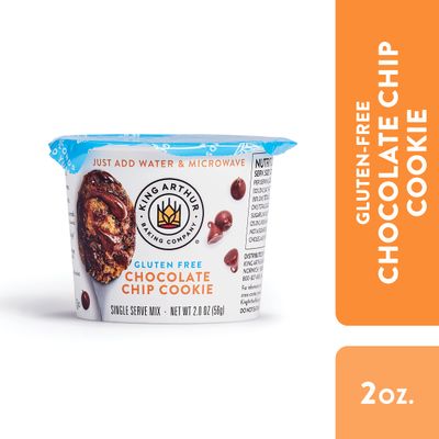 King Arthur, Gluten-Free Single Serve Chocolate Chip Cookie Mix, Gluten-Free, Non-GMO Verified, 2 Ounce (Pack of 12)