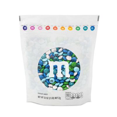 M&amp;M&#39;S Fathers Day Milk Chocolate Candies, 2 Pounds of Bulk Candy in Resealable Pack, Printed M&amp;M&#39;S With Dad-Themed Icons, Unique DIY Fathers Day Gift, Perfect for Fathers Day Celebrations