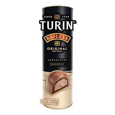 Turin Baileys Milk Chocolate Truffles, Milk Chocolates Filled With Baileys Flavored Non-Alcoholic, 7oz Tube Great for Gifts and Treats