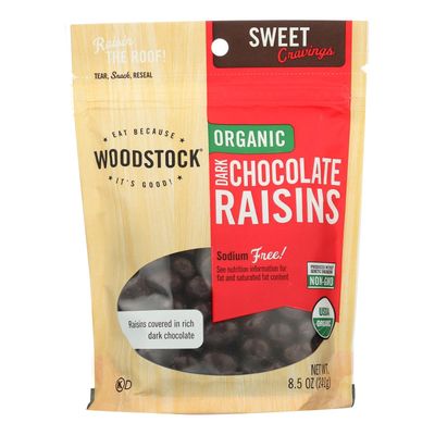 Organic Raisins; Dark Chocolate