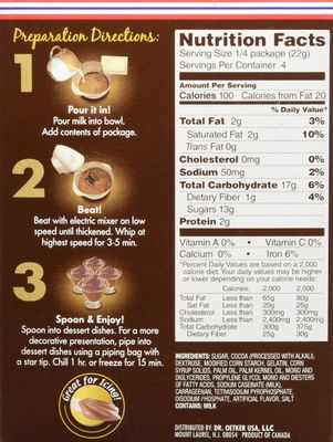 DR OETKER Mousse Chocolate Milk, 3.1 Ounces
