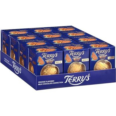 Terry&#39;s Milk Chocolate Oranges - Pack of 12 - Each Orange 5.53oz - Holiday Classic Milk Chocolate Orange