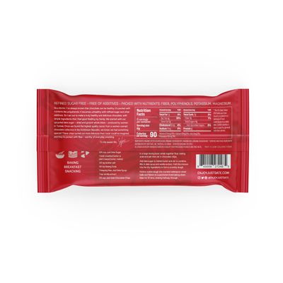 Just Date Organic Date Sweetened Milk Chocolate Chips / 35% Cacao / Vegan / No Sugar Added / Only 4 Ingredients / Low Glycemic Index / 8 Oz