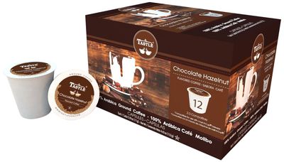 Cafe Tastl Chocolate Hazelnut Single Serve Coffee, 12 Count