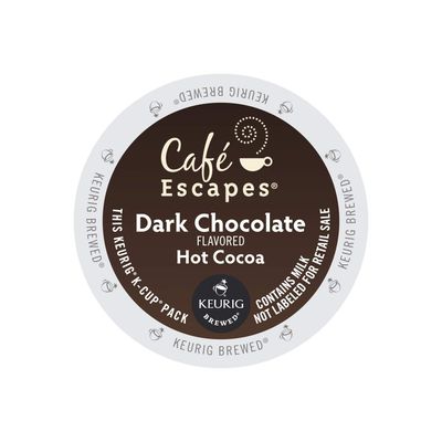 Cafe Escapes(TM) Dark Chocolate Hot Cocoa K-Cups(R), Box Of 24