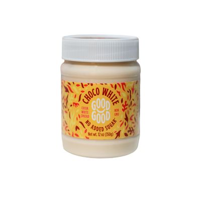 GOOD GOOD No Added Sugar White Choco Spread - Chocolate Spread with Natural Sweeteners - Gluten Free - Vegetarian Friendly - 12oz / 350g (Pack of 1)