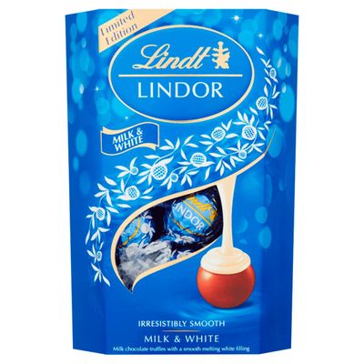 Lindor Milk &amp; White Chocolate Truffles 200g