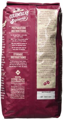 Member's Mark Colombian Supremo Whole Bean Coffee (40 OZ), Sweet Chocolate &amp; Hazelnut Notes, 40 oz, Medium Dark Roast