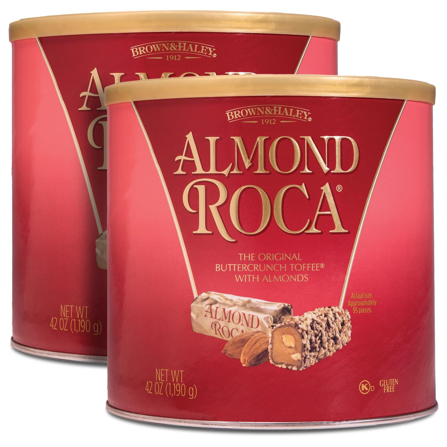 Almond Roca Canister, 42 oz pack of 2