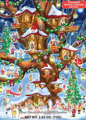 Vermont Christmas Company Elves&#39; Treehouse Chocolate Advent Calendar (Countdown to Christmas)