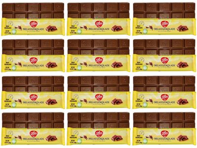 Freia Norwegian Milk Chocolate Bars, 12-Pack, 60g, Individually Wrapped, Rich, Decadent, Smooth Melt-in-Your-Mouth