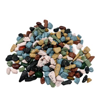 Chocolate Rocks - 2lb Resealable Stand Up Candy Bag - Realistic Edible Rock Candy - Candy Coated Chocolate Rocks in Various Shapes and Colors - Bulk Candy for Parties