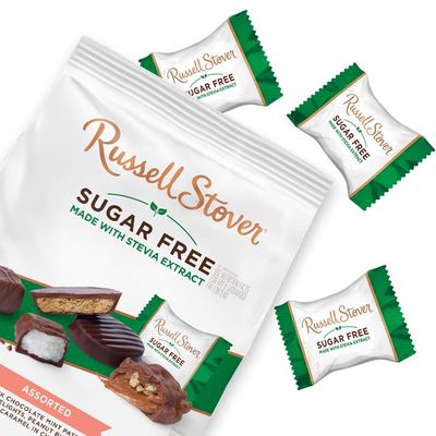 Russell Stover Sugar Free Assortment Variety Pack, 1.1 Pound Bag (Pack of 4)