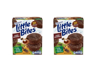 Entenmann&#39;s Little Bites Fudge Brownie Mini Muffins | 2 pack (10 pouches total)