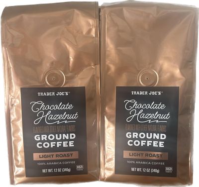 Trader joes Chocolate Hazelnut Ground Coffee - 2 pack