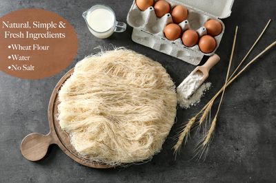 UNIQBITE Kataifi Shredded Fillo Dough for Dubai Chocolate Bar Pistachio Knafeh | Phyllo Dough Kadayif Pastry, 1.1lb (500g)